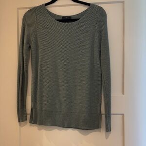 GAP Teal waffle knit Crew Neck Sweater sz S